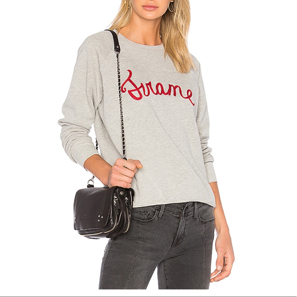 Frame Denim Old School Sweatshirt in Gris
